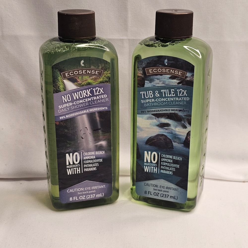 Melaleuca EcoSense No Work Tub Tile 12X Shower Bathroom Cleaner 8oz Lot 2 Sealed